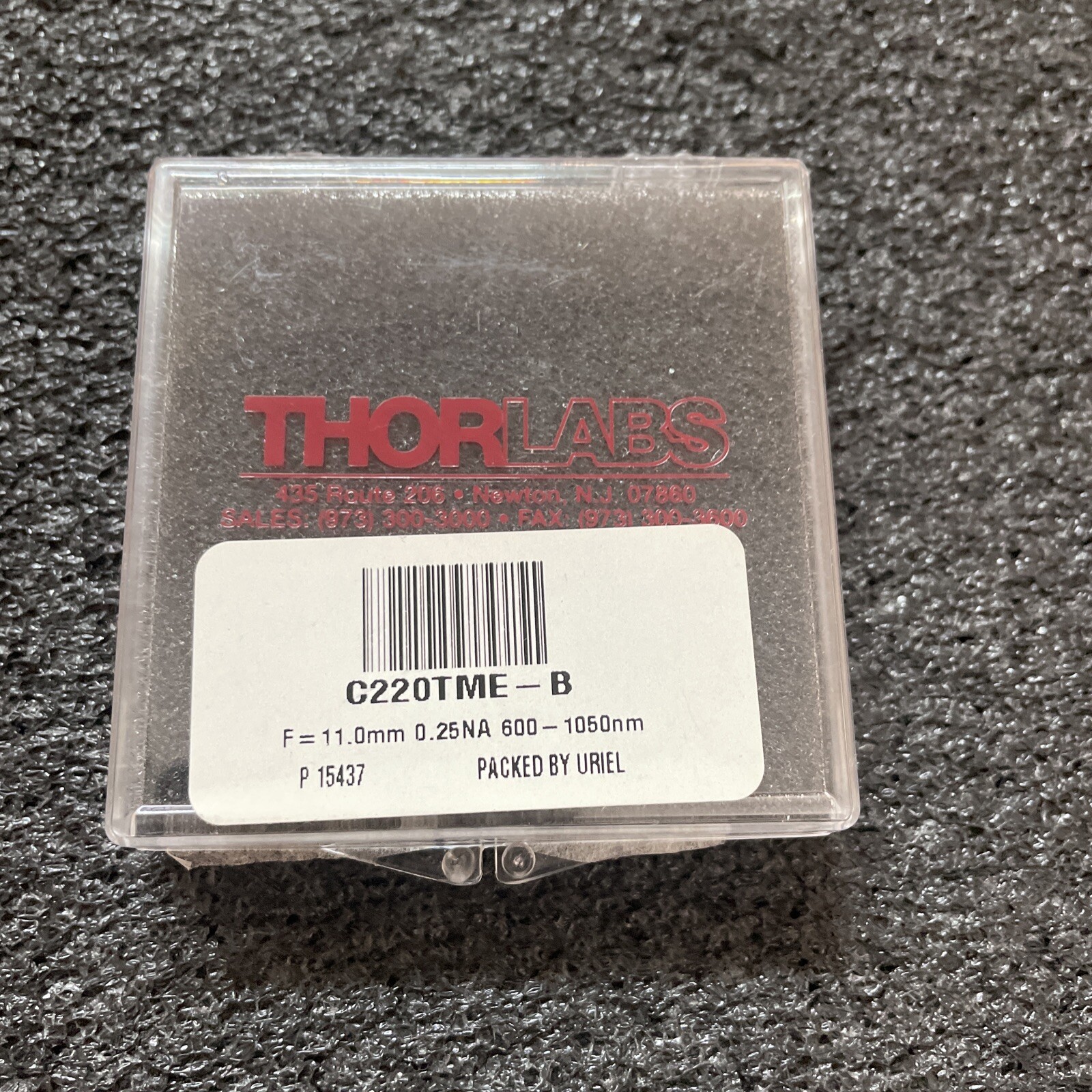 Thorlabs C220TME-B F=11.0mm 0.26NA 600-1050 Diode Collimating Lens NEW