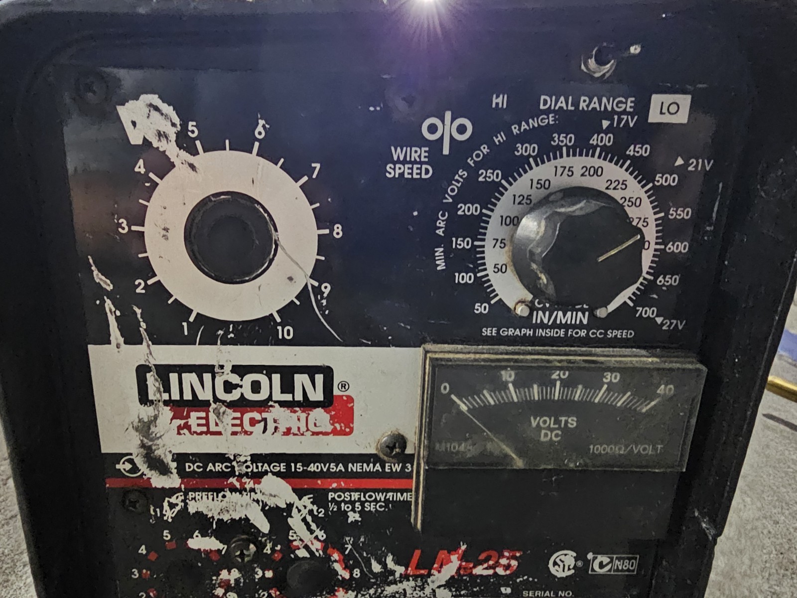 Lincoln Electric LN-25 Portable MIG Wire Feeder Welding Unit w/ Cables