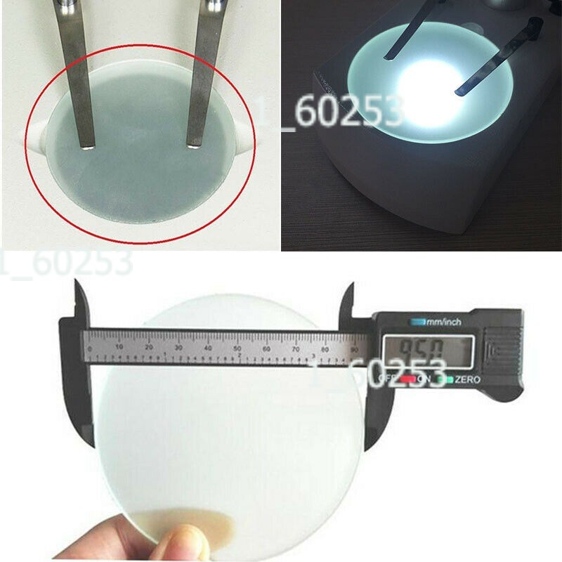 1PC 75mm/90mm/95mm/100m Stereo Microscope Specimen Stage Frosted Glass Plate