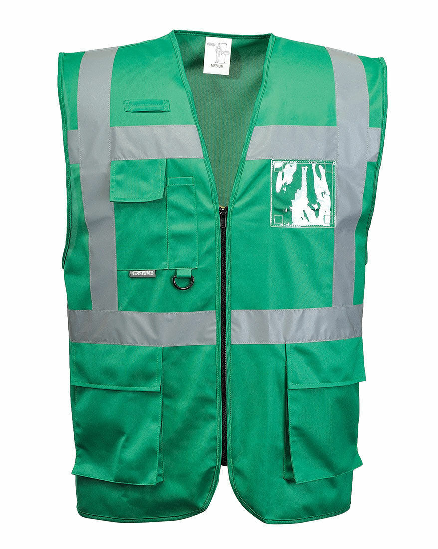 Portwest UF476 Iona Executive Safety Lightweight Zip Vest with Reflective Tape