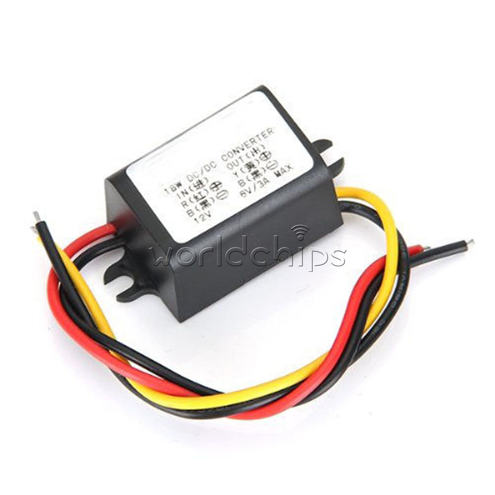 DC-DC 12V to 6V 3A 18W Converter Buck Module Step down Power Supply Adapter