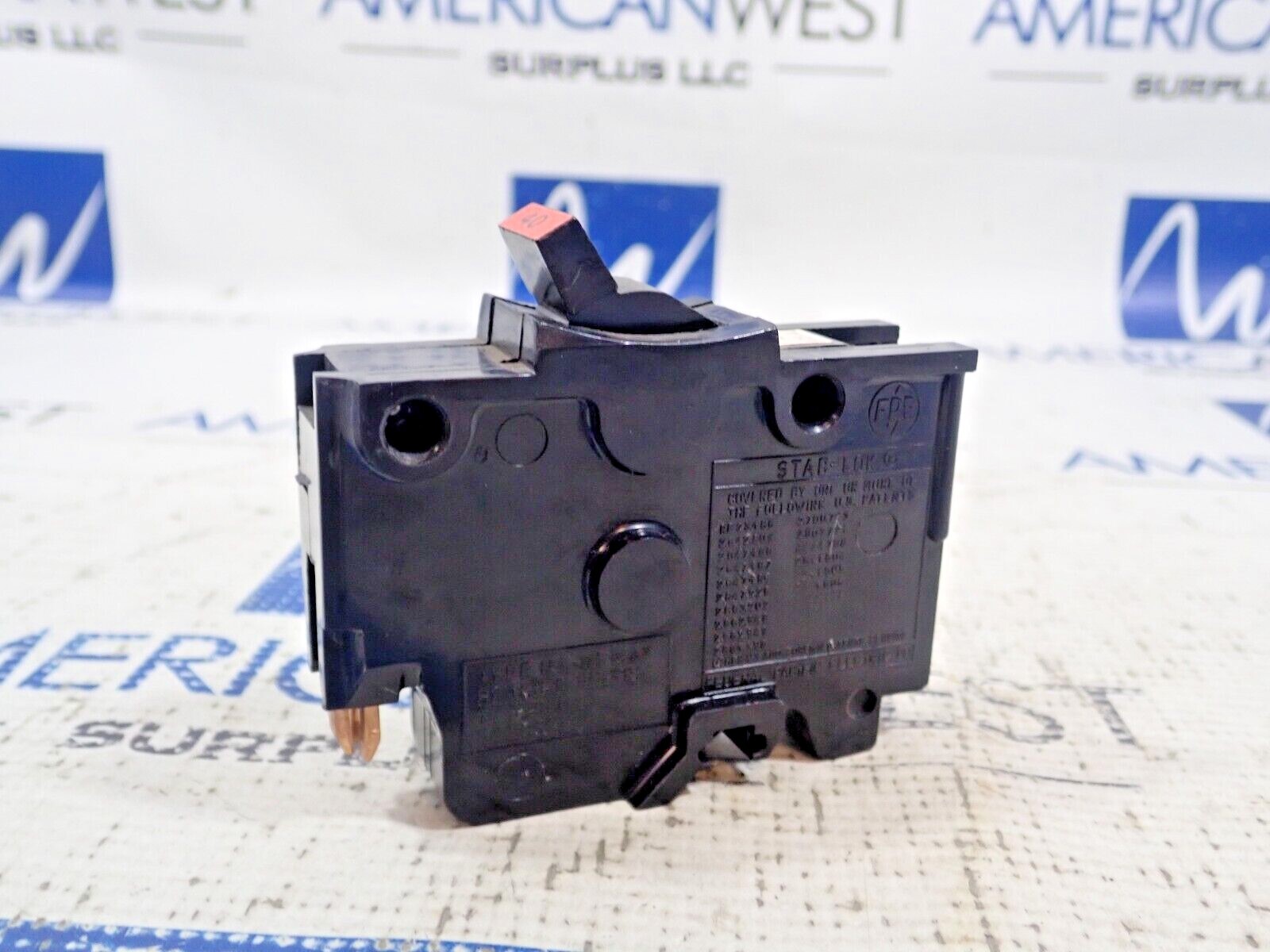 New Federal Pacific NA140 40 Amp 1 Pole 120/240V Stab Lok Circuit Breaker