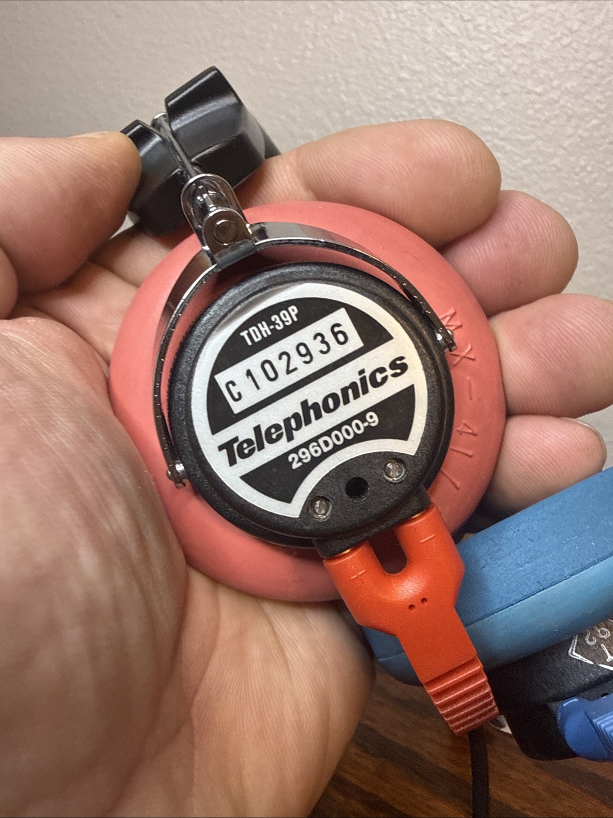 Telephonics TDH 39P Audiometric Headphones HB-7 Earscan3 connector. 296D000-9