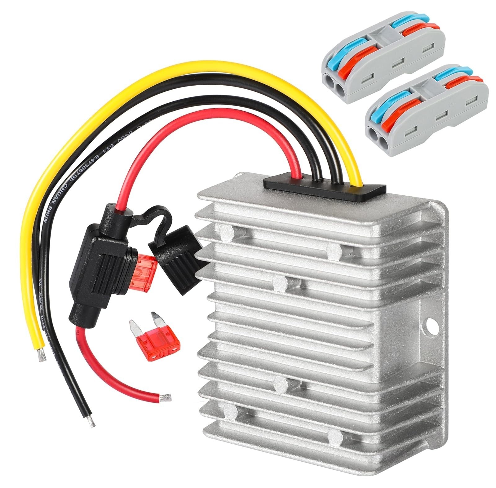 HOMELYLIFE Voltage Reducer DC 8V-40V to 12V 3A Waterproof Converter
