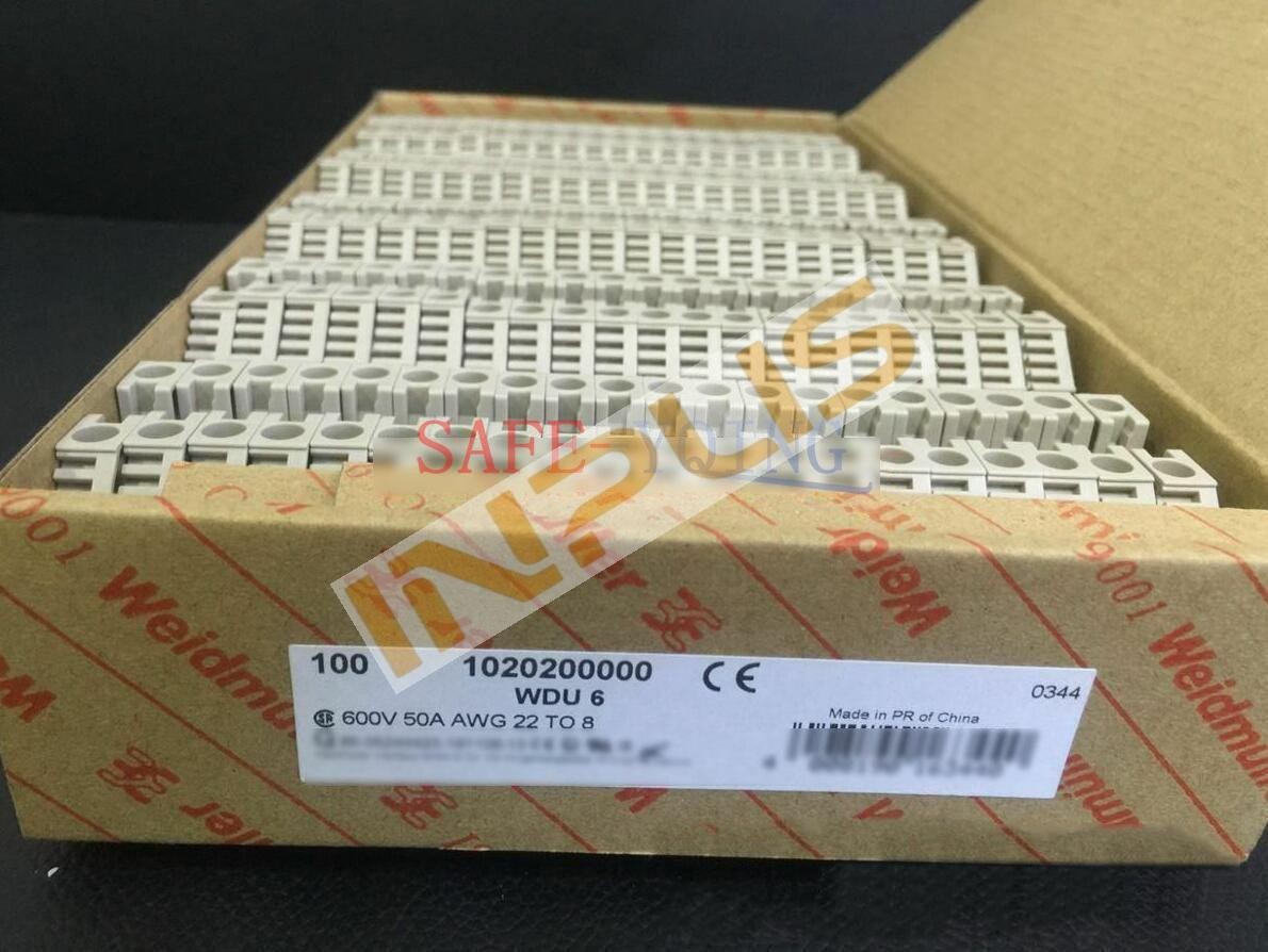 New 100Pcs Weidmuller terminal WDU 6 1020200000 WDU6 Fast delivery