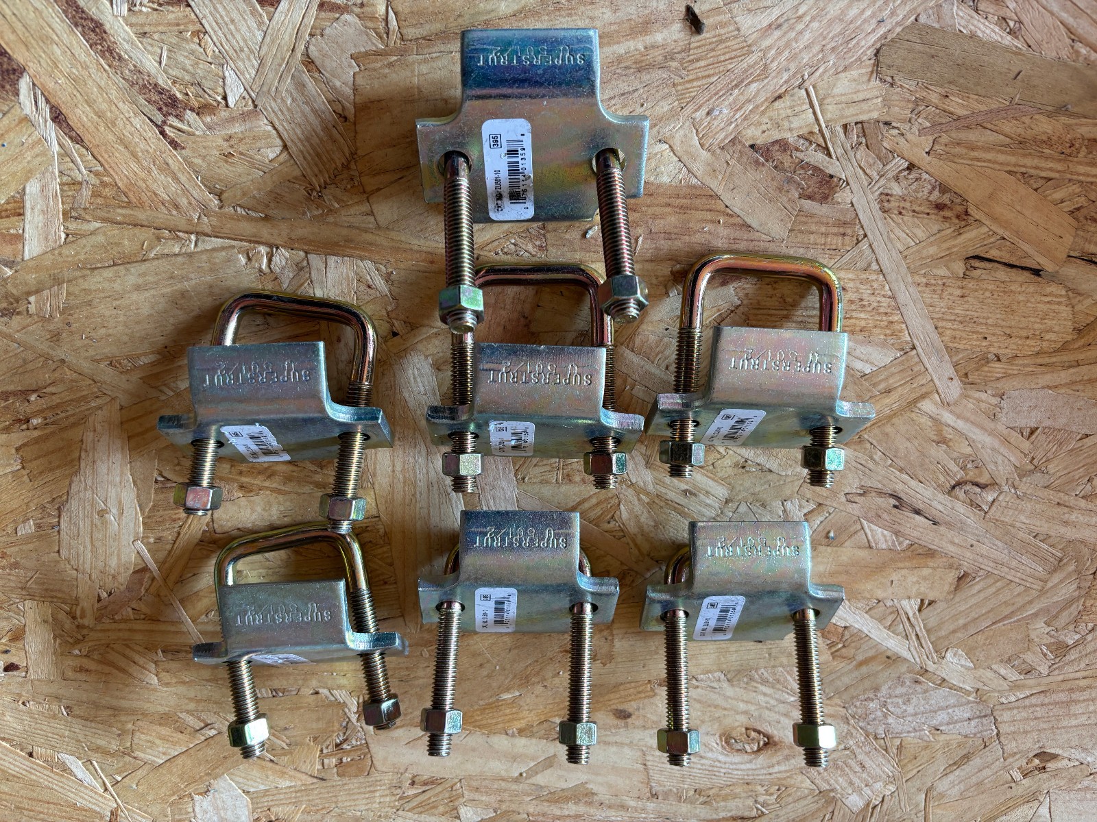 Lot of 7 Superstrut ZU501-10 Beam Clamps Strut Channel Clamps New