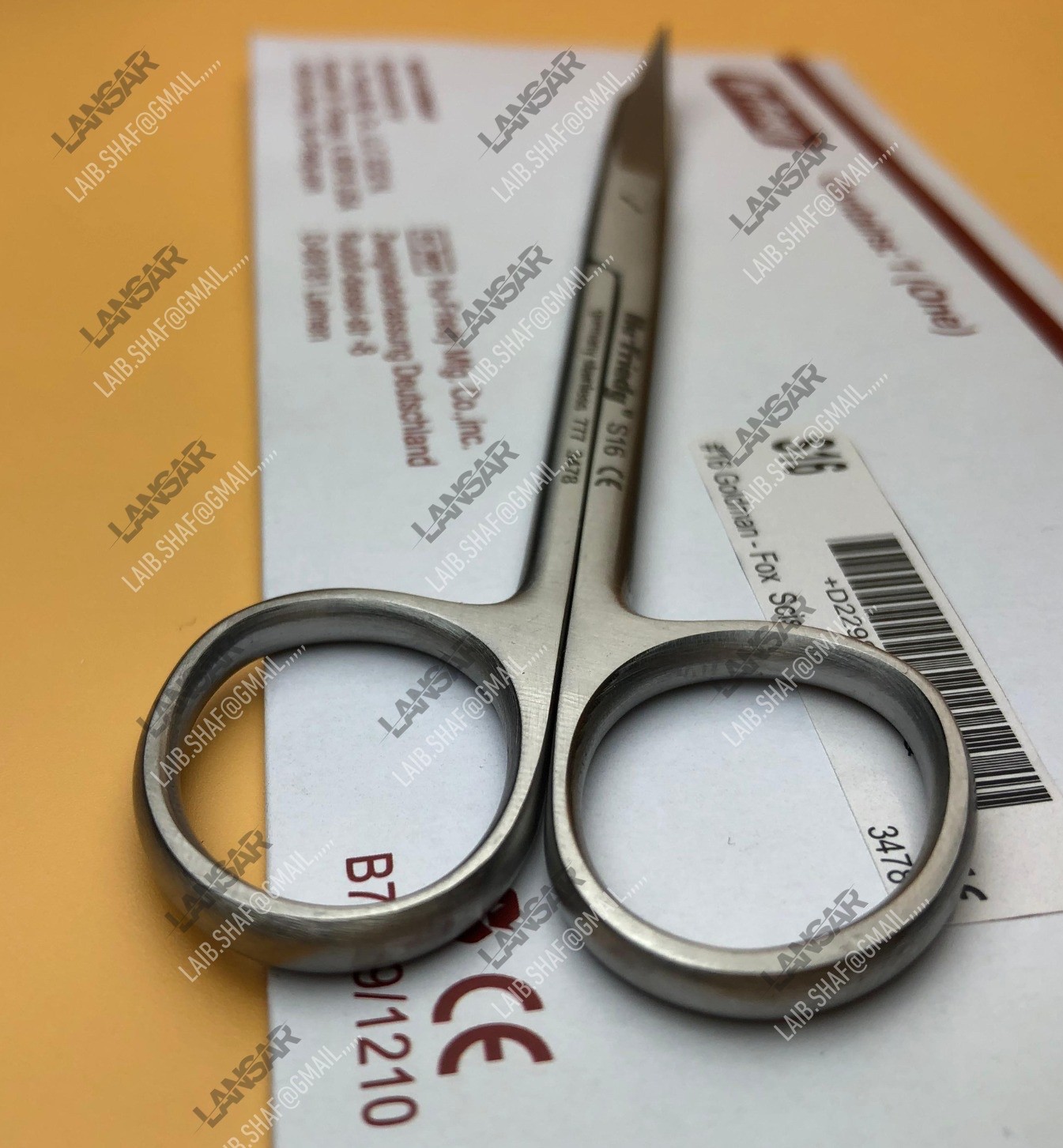 Hu-Friedy S16 Goldman Fox #16 Scissors Curved lot of 2x