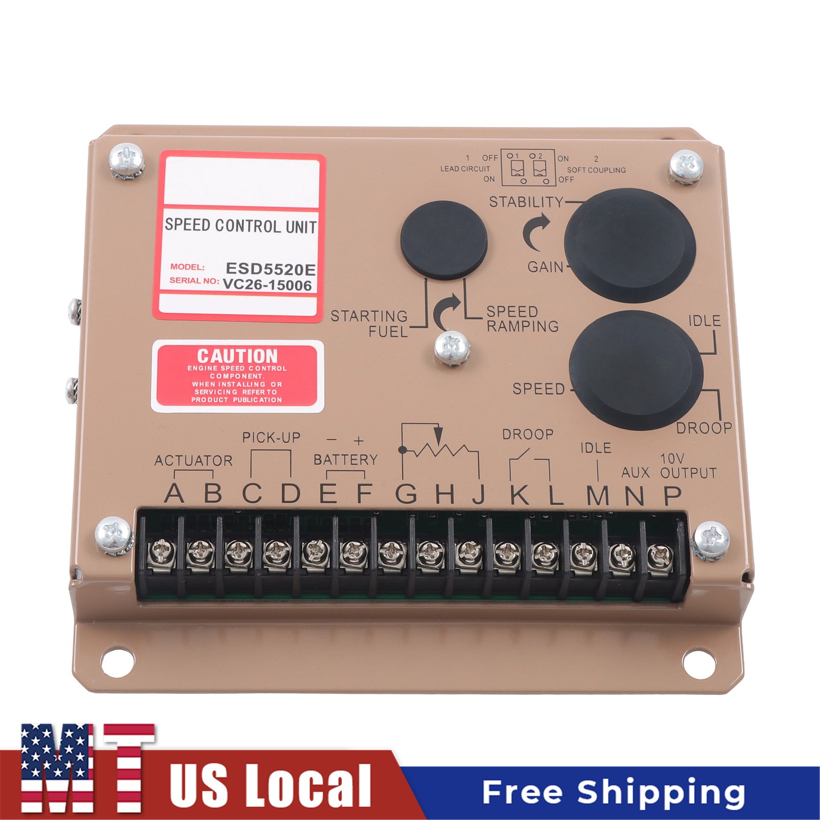 ESD5520E Engine Speed Governor Controller for Generator Set Control