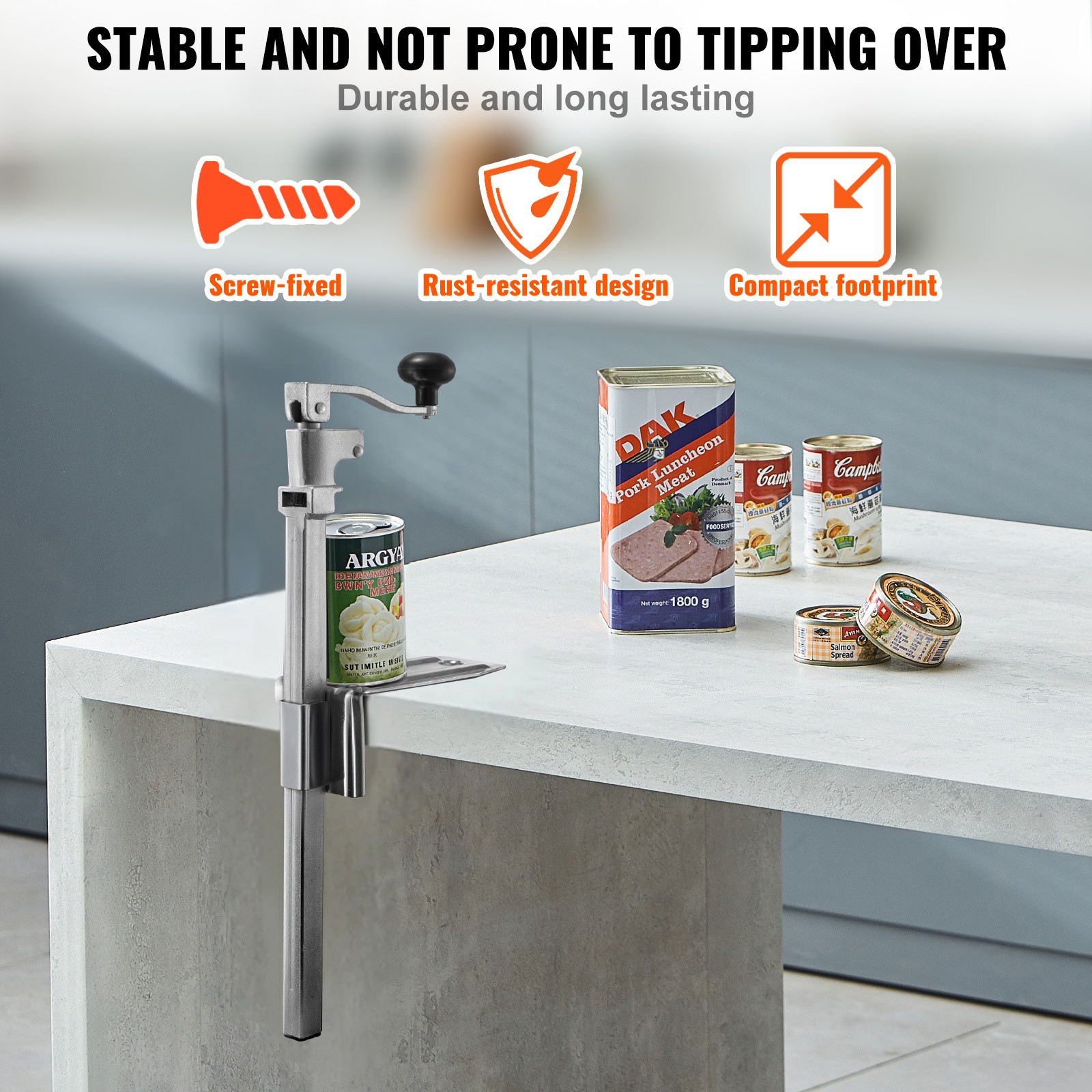 Uimoso Commercial Heavy Duty Manual Can Opener for Restaurants, 11.8 in