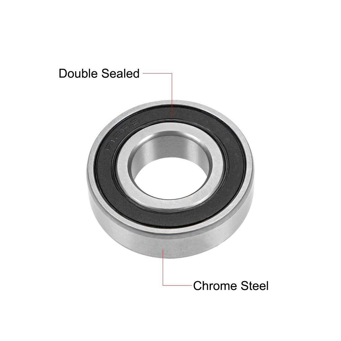 2pcs R12-2RS Deep Groove Ball Bearing 3/4″x1-5/8″x7/16″ Sealed GCr15 Bearings