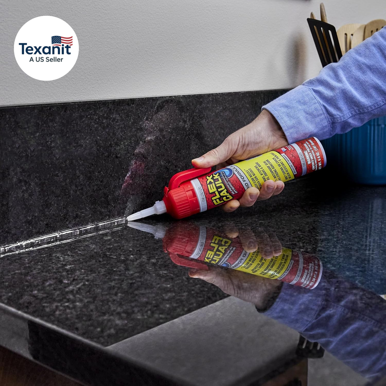 Flex Caulk, Waterproof & Weatherproof Hybrid Polymer Sealant, Strong, Paintable,