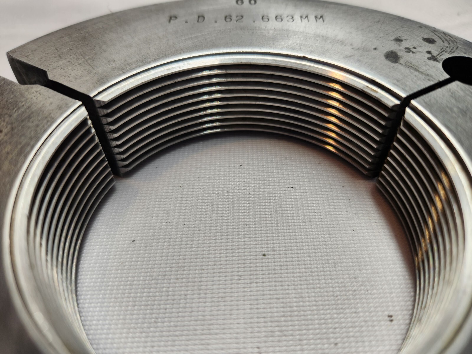 M64 X 2 6g METRIC GO Adjustable THREAD RING GAGE 64.0 2.0 GO P.D. 62.663
