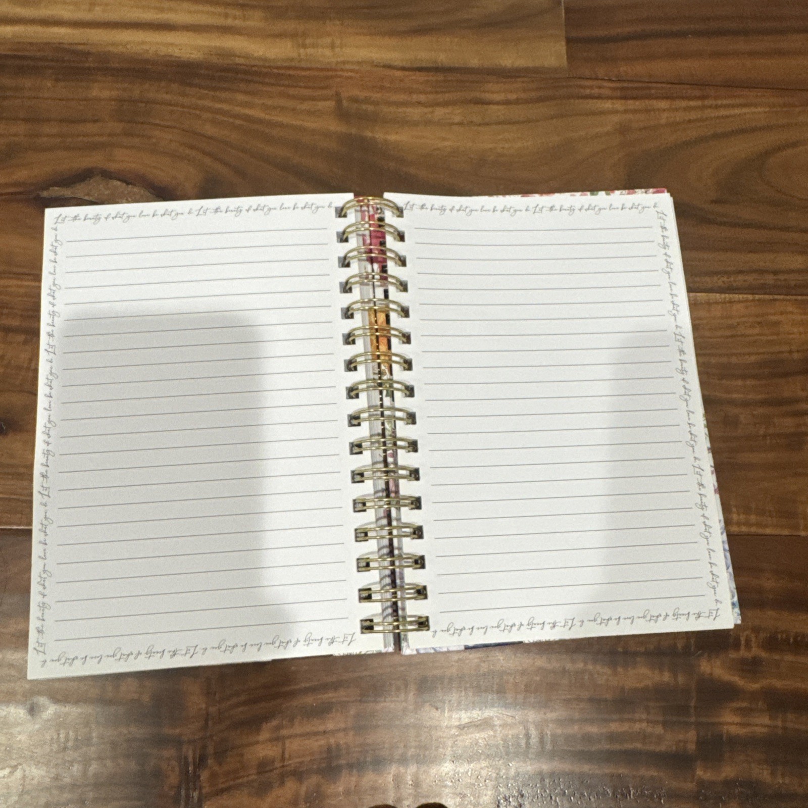 PUNCH STUDIO SPIRAL JOURNAL NOTEBOOK 250 LINED PAGES FLORAL FLOWERS 50415 NEW