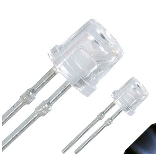 50pcs 3mm amber orange led’s, flat top