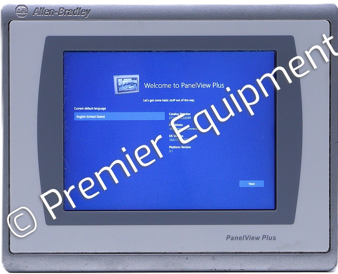 ALLEN BRADLEY 2711P-T7C22D9P SER B PERFORMANCE PANELVIEW PLUS 7 OPERATOR INTERFA