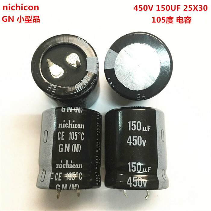 Nichicon GN/GY 150uf 450v 25x30mm 450V150uF Snap-in PSU Capacitor