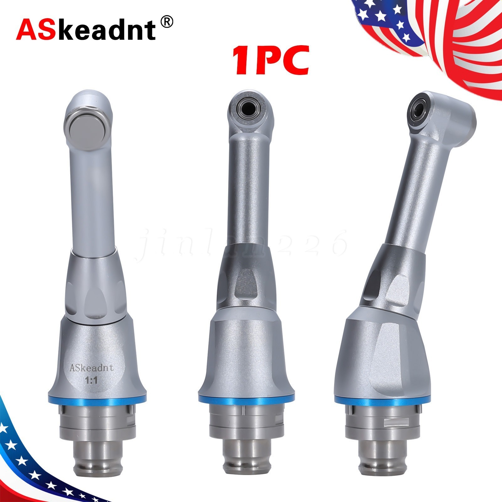 Dental Endo Motor Handpiece Push Endodontic 1:1 16:1 Reduction Contra Angle Head