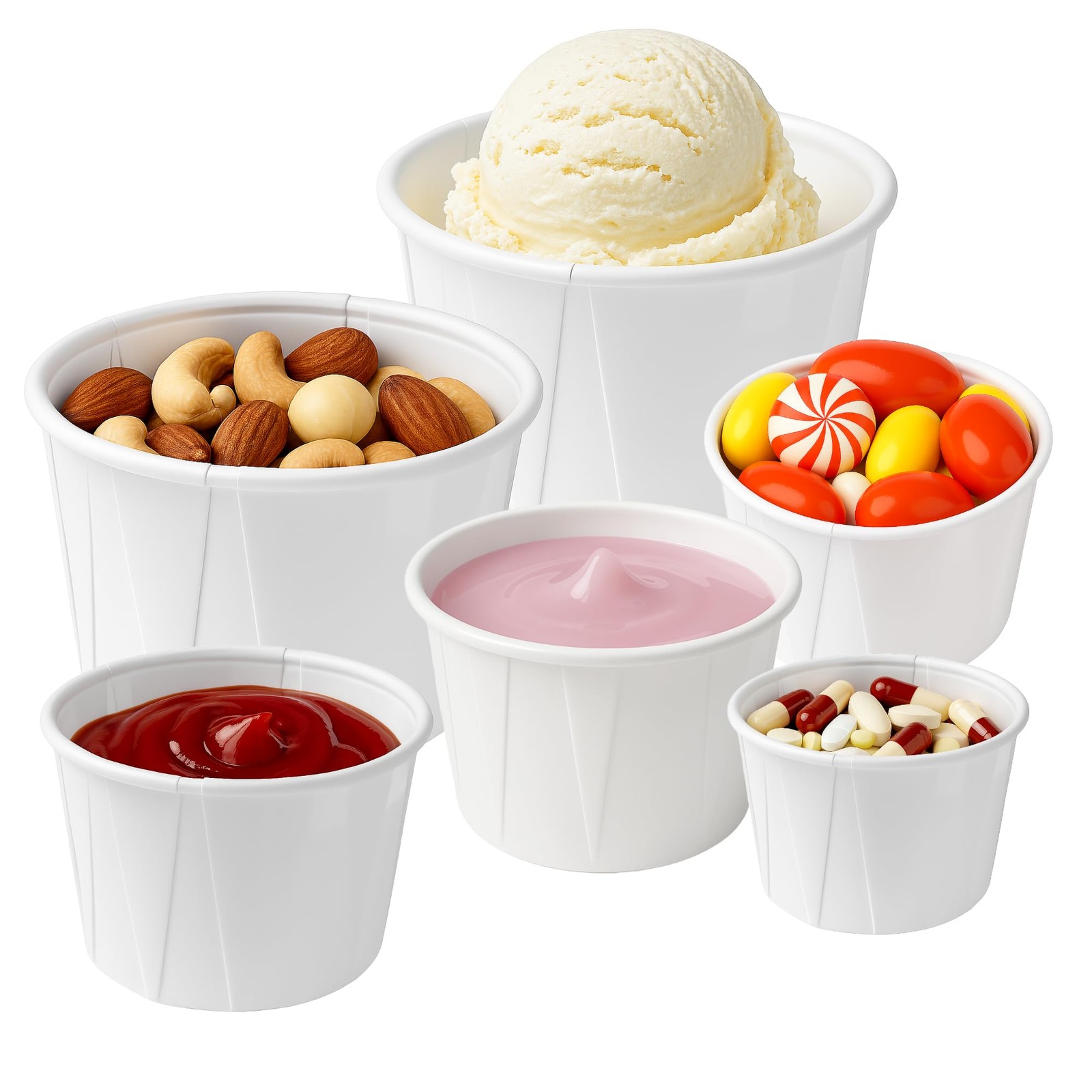 Paper Souffle Cups 0.75 oz (Pack of 250) – Disposable Portion Cups for Medici…