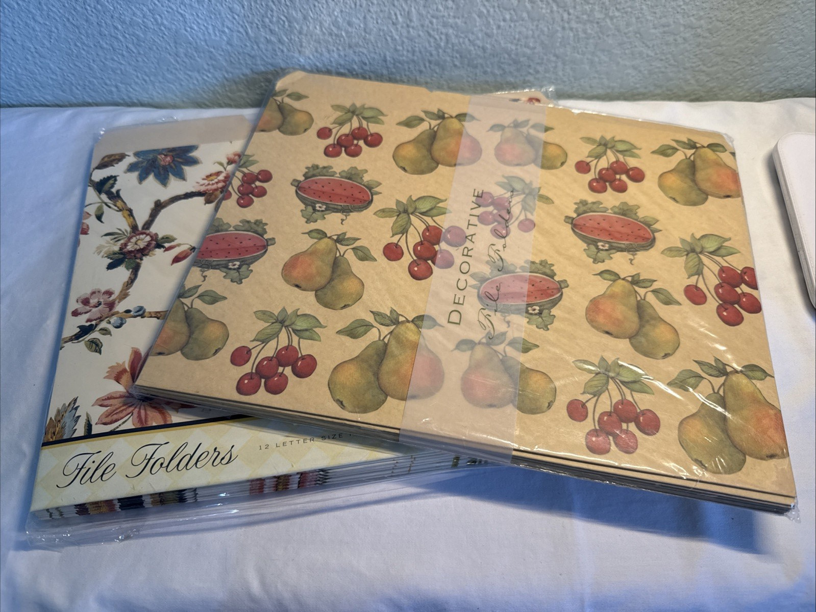 File Folders Decorative Fancy Floral Fruit Country Farm VTG NEW 2 PACKS SEALED