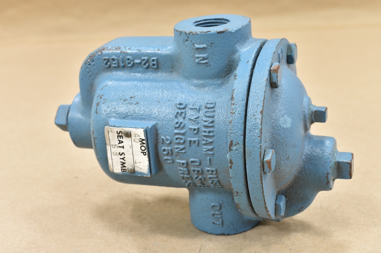 Dunham-Bush OBS-B, 1″ Steam Trap, MOP 40 PSI, Design Pressure 250 PSI, BS-3152