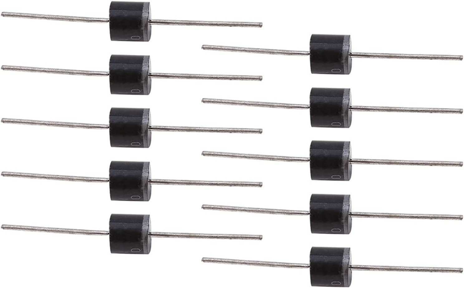 50Pcs 10A10 1000V Diode 12V High Voltage Rectifying Diodes One Way Electrical