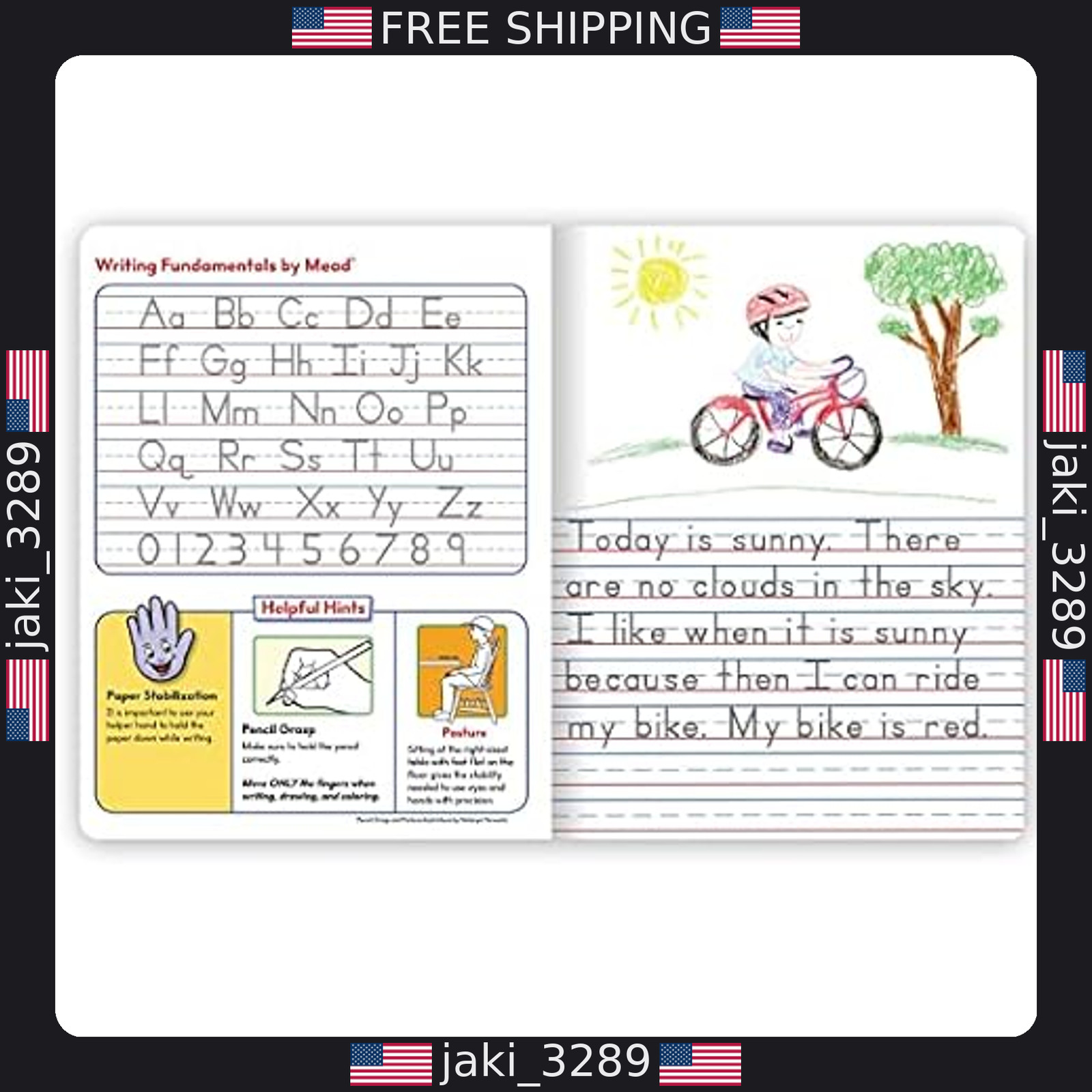 Mead Primary Story Journal, 7.5″x9.75″, Grades K-2, 100 Sheets, Blue (09554)