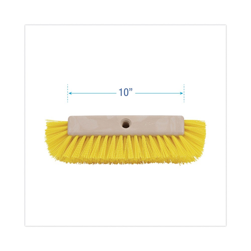 Boardwalk 3410 10 in. Brush Yellow Bristles Dual-Surface Scrub Brush New