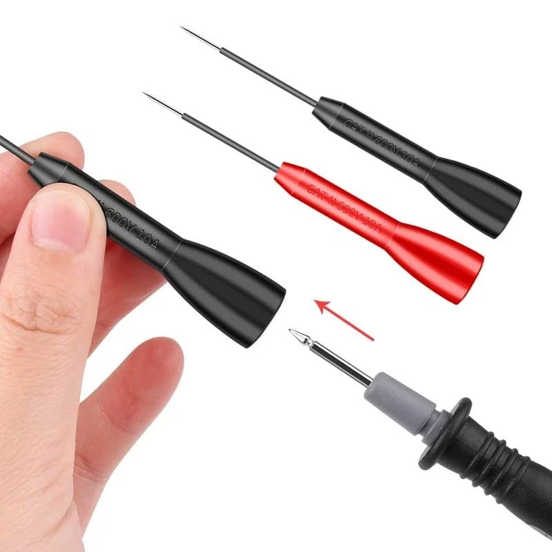 4 Pack 2mm Needle Probes for Fluke & Multimeters – Insulation-Piercing, 600V…