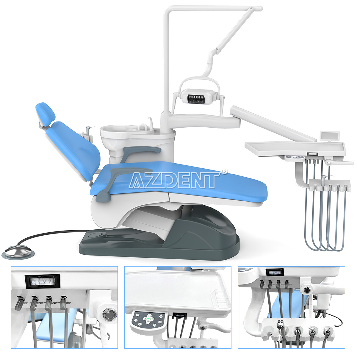 Dental Unit Chair DC Motor Computer Control/Delivery Suction Unit Air Compressor