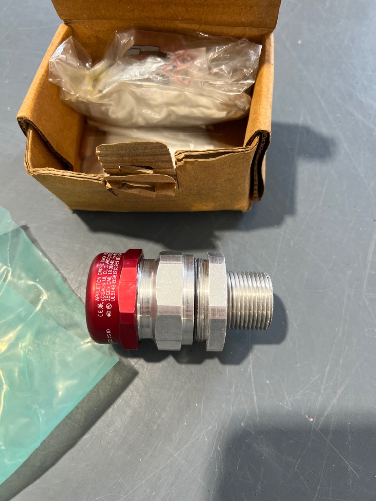 Appleton TMCX075A MC Cable Connector 3/4″ NPT Aluminum Class I Div 1 Ex NEW
