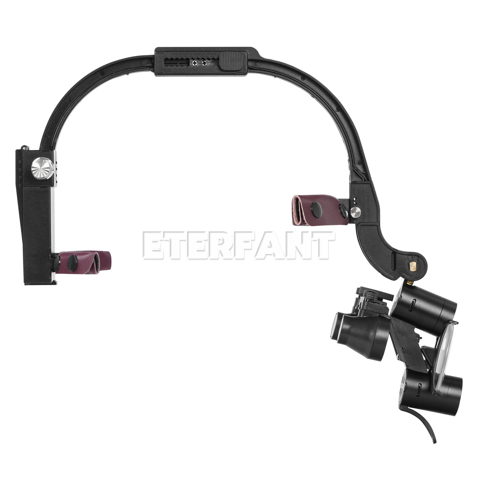 ETERFANT Dental 3.5X Surgical Headband Binocular Loupes+5W LED Head Light 2 Leds