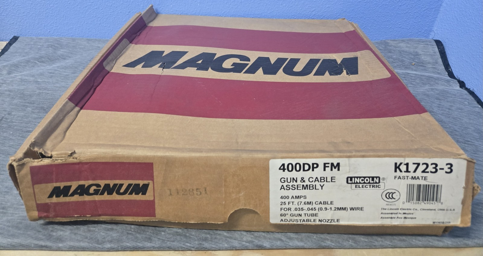 NEW LINCOLN MAGNUM 400 DP GUN CABLE FAST-MATE K1723-3 25 FT.(7.6M) (BINC001C)