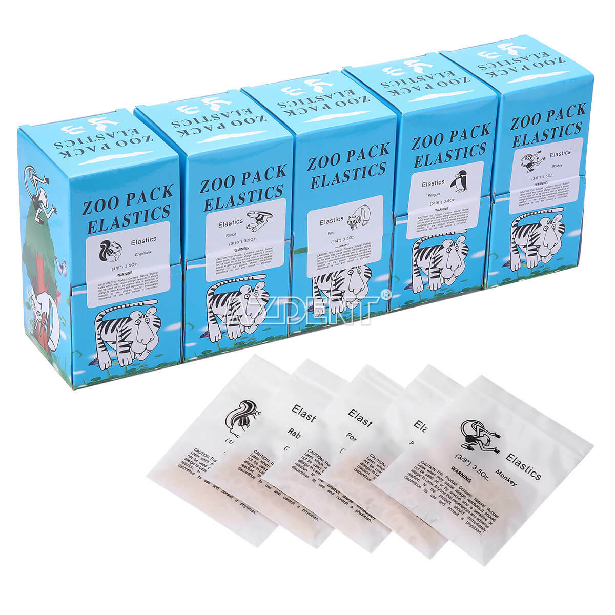 5000Pcs AZDENT Dental Orthodontic Elastic Braces Rubber Bands For Bracket Braces