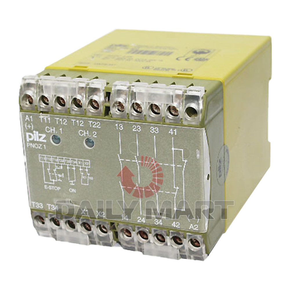 New In Box PILZ 1 24VDC 3S10 475695 100VDC Safety Relay