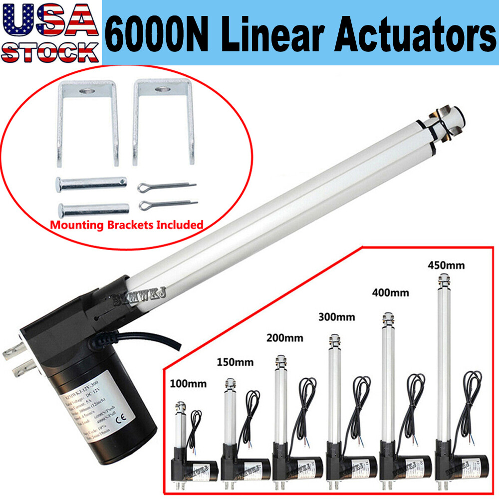 Linear Actuator 12V Electric Motor 6000N Max Lift IP54 Water-proof Heavy Duty CL