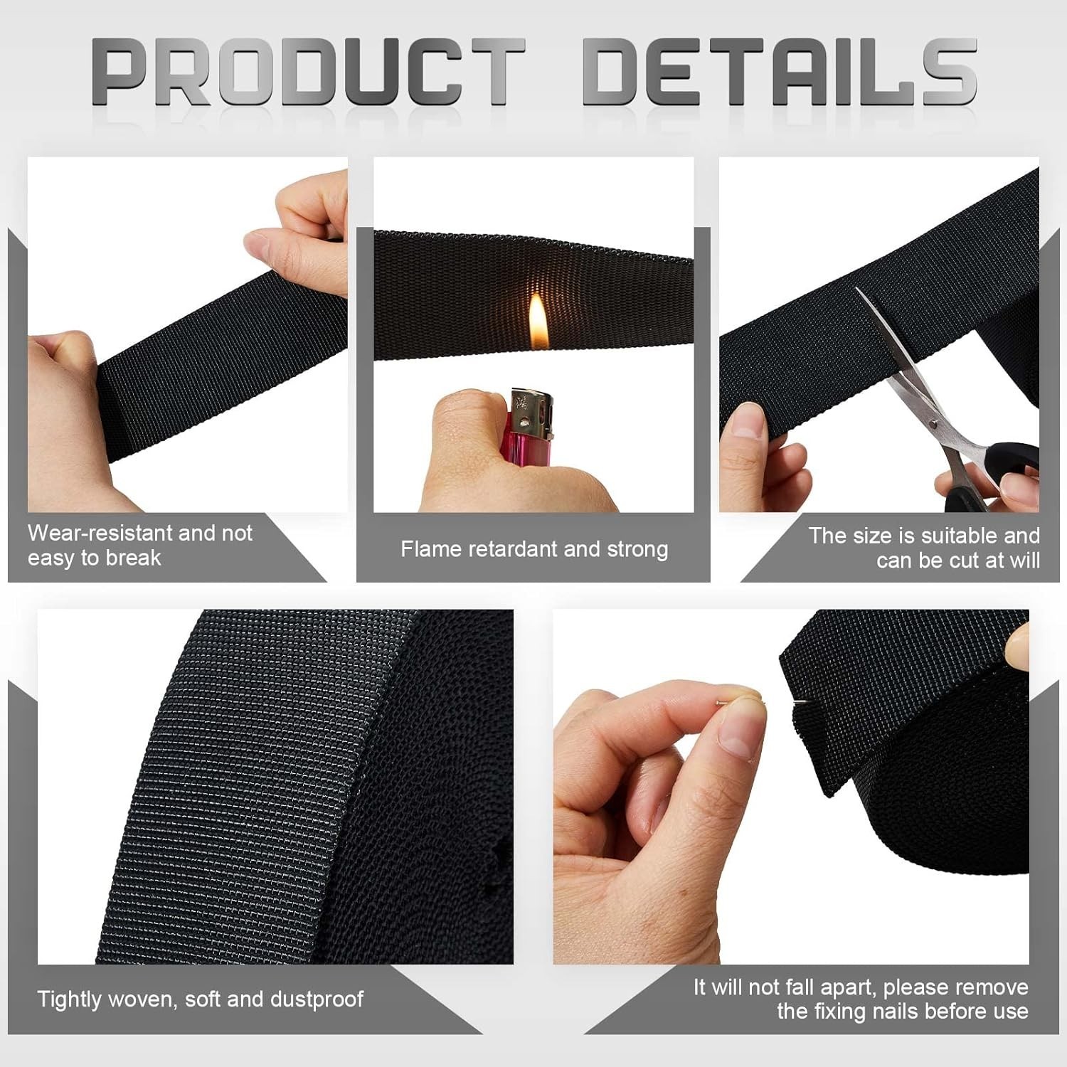 Durable 26 ft Nylon Hose Protector Sleeve – Flame Retardant & Dust Resistant