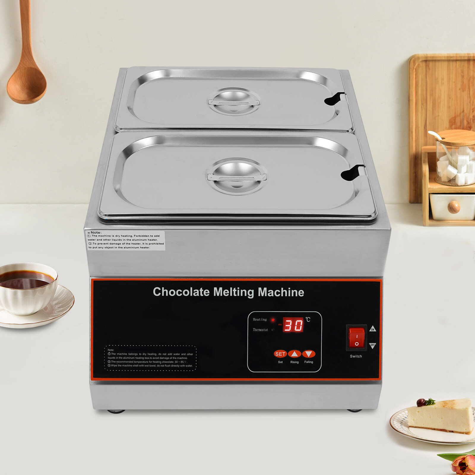 Professional Chocolate Melting Machine Electric Chocolate Melting Pot 26.46 LBS