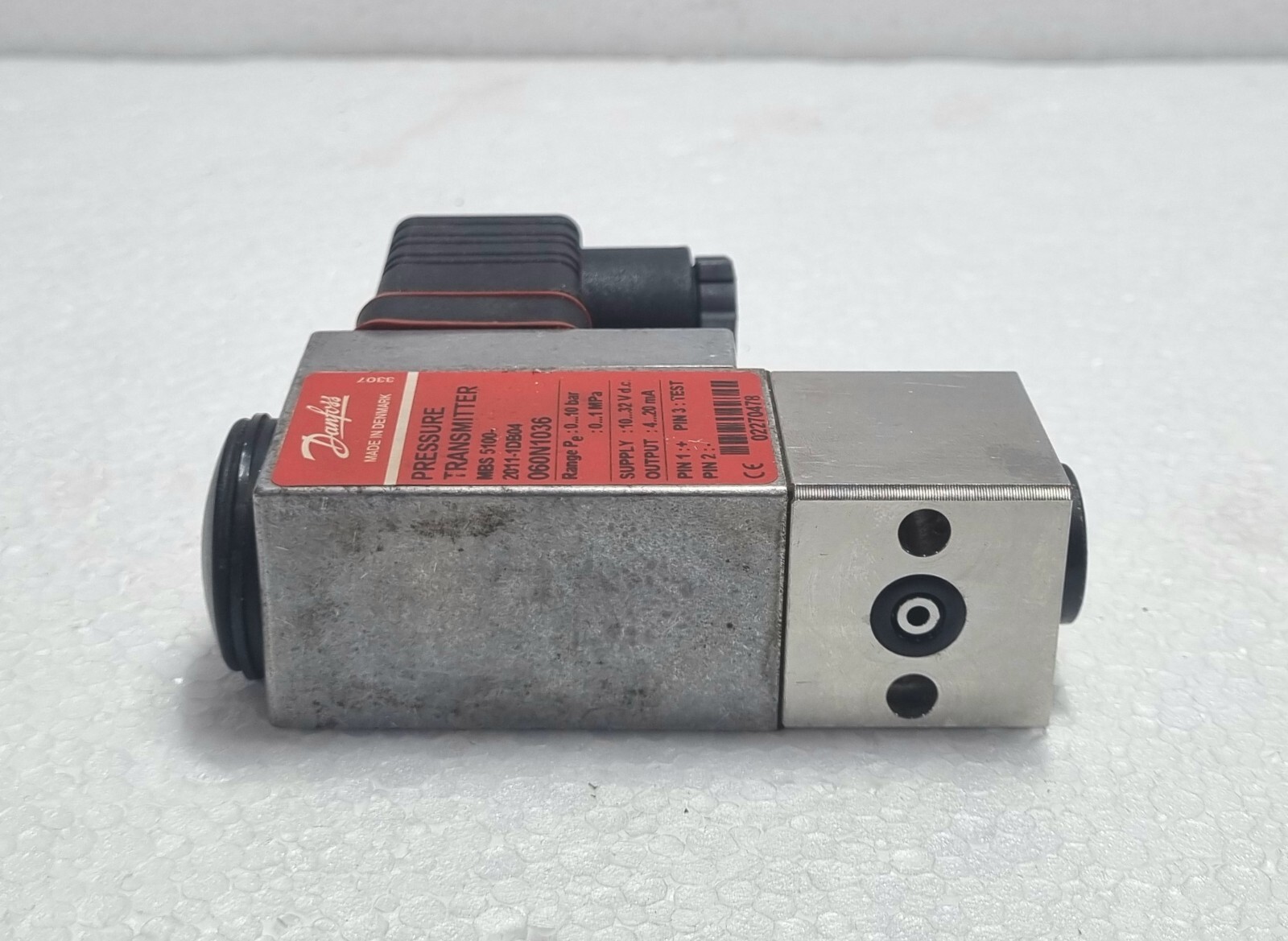 Danfoss Pressure Transmitter MBS 5100-2011-1DB04 0 to 10 Bar 060N1036