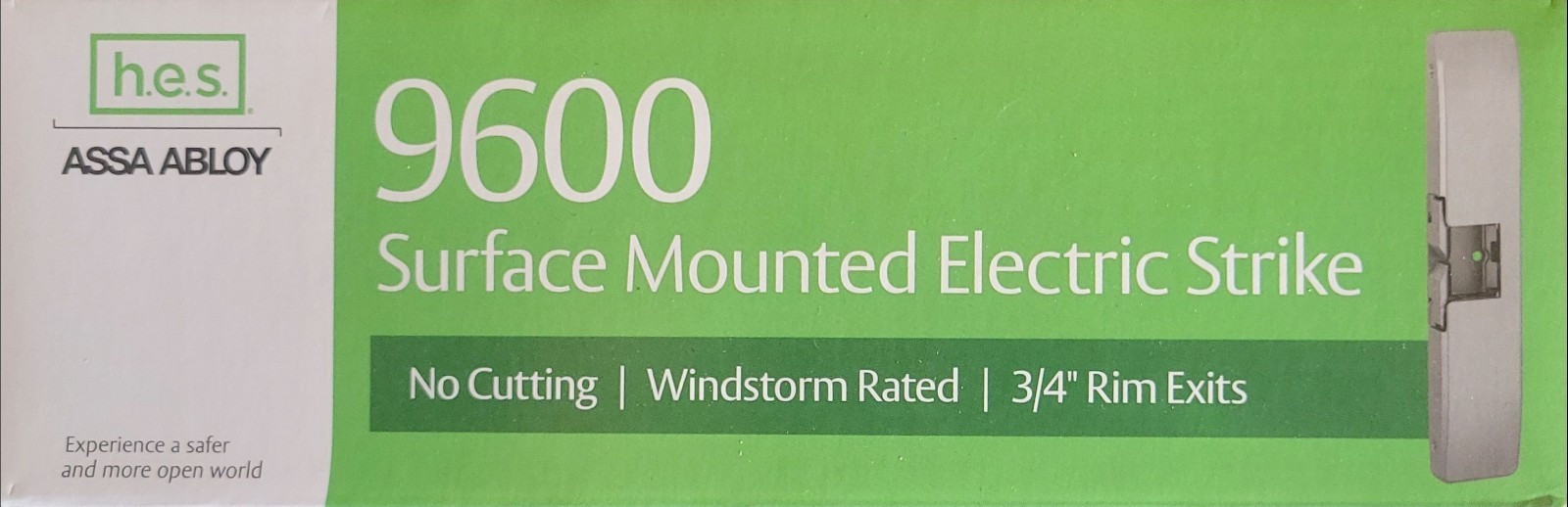 HES 9600 BSP Surface Mounted Electric Strike BSP BLACK New 12/24V ASSA Abloy