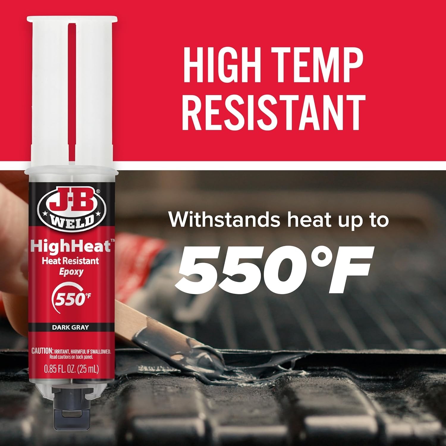 25ml High Heat Epoxy Syringe – Fast Drying & Heat Resistant Repairs in Dark Grey