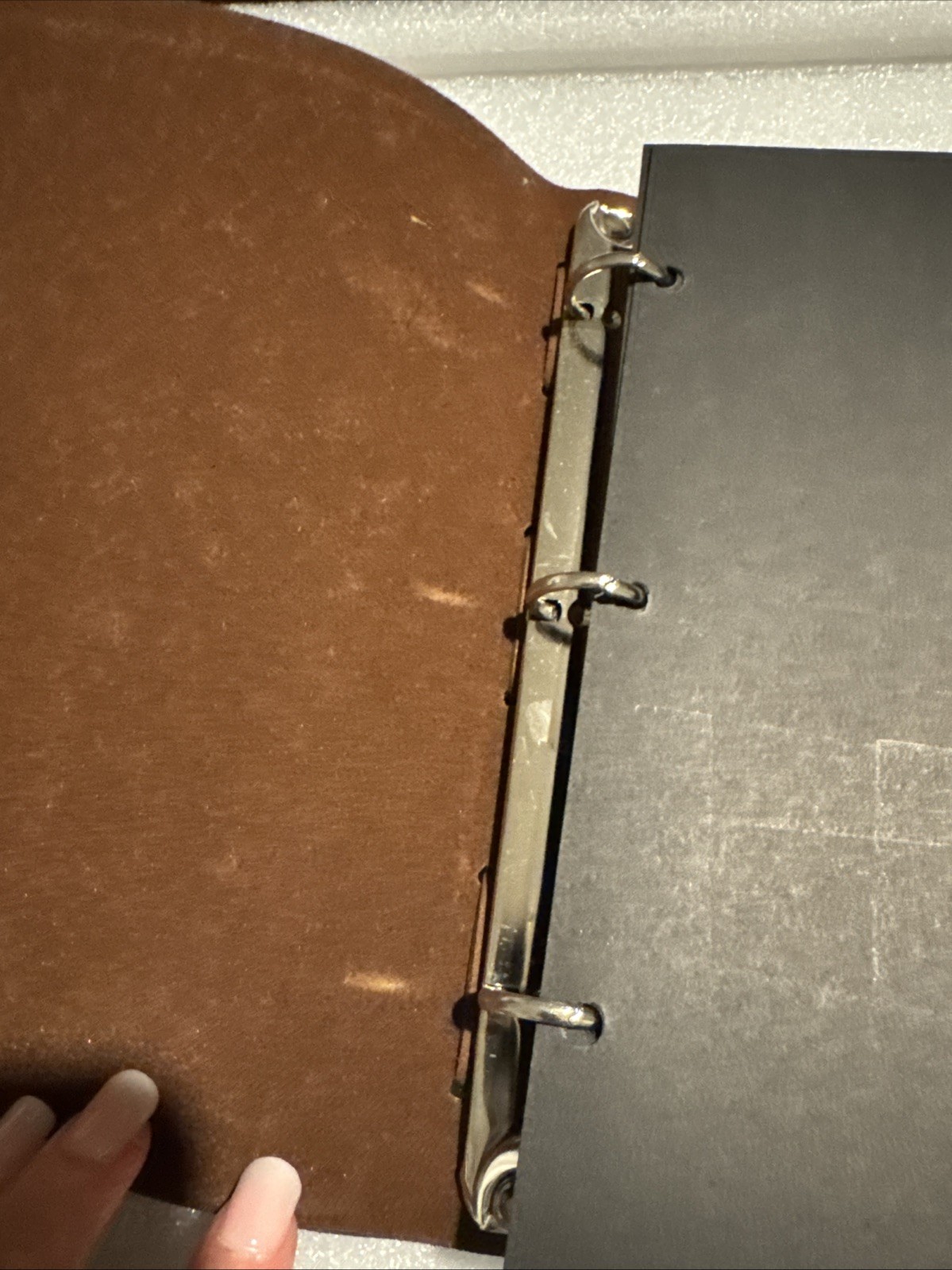VTG PU Leather Writing Journal Notebook 7″ Blue Nautical Embossed Spiral 79 Pgs