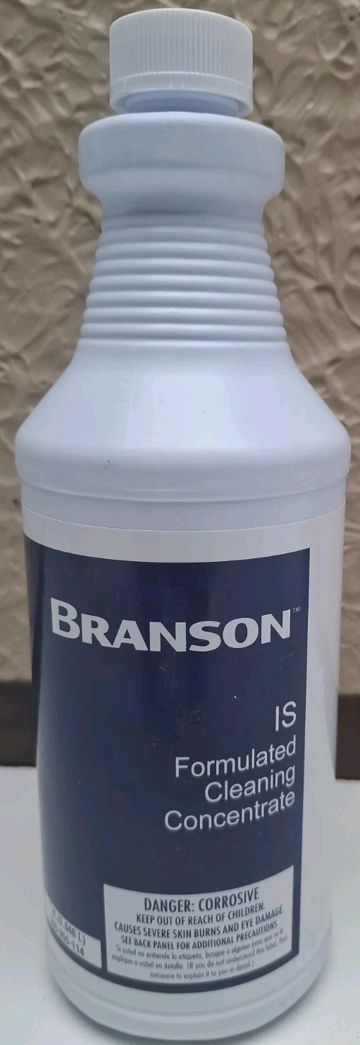 Branson IS Formulated Cleaning Concentrate Solution. 000-955-114 1qt. Ultrasonic