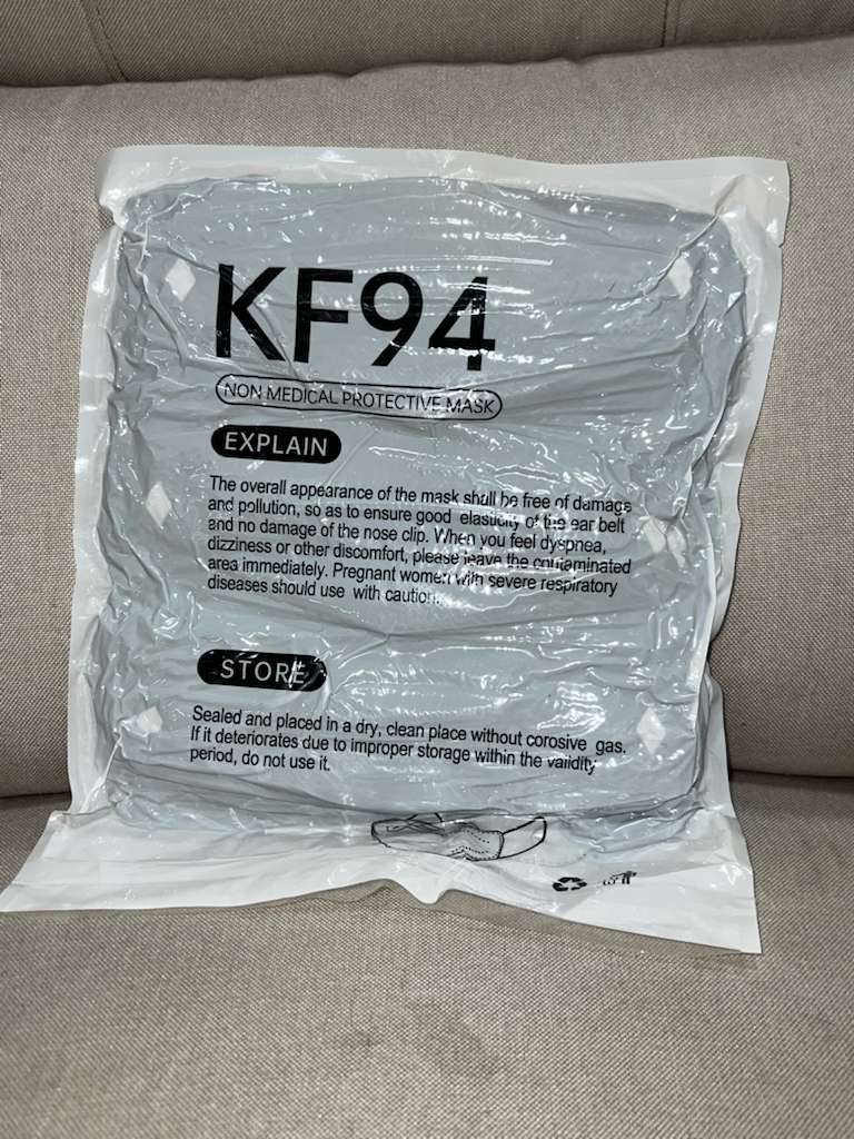 [3000 PCs] Black KF94 Disposable Face Mask 4 Layer Wholesale – Vacuumed Bags