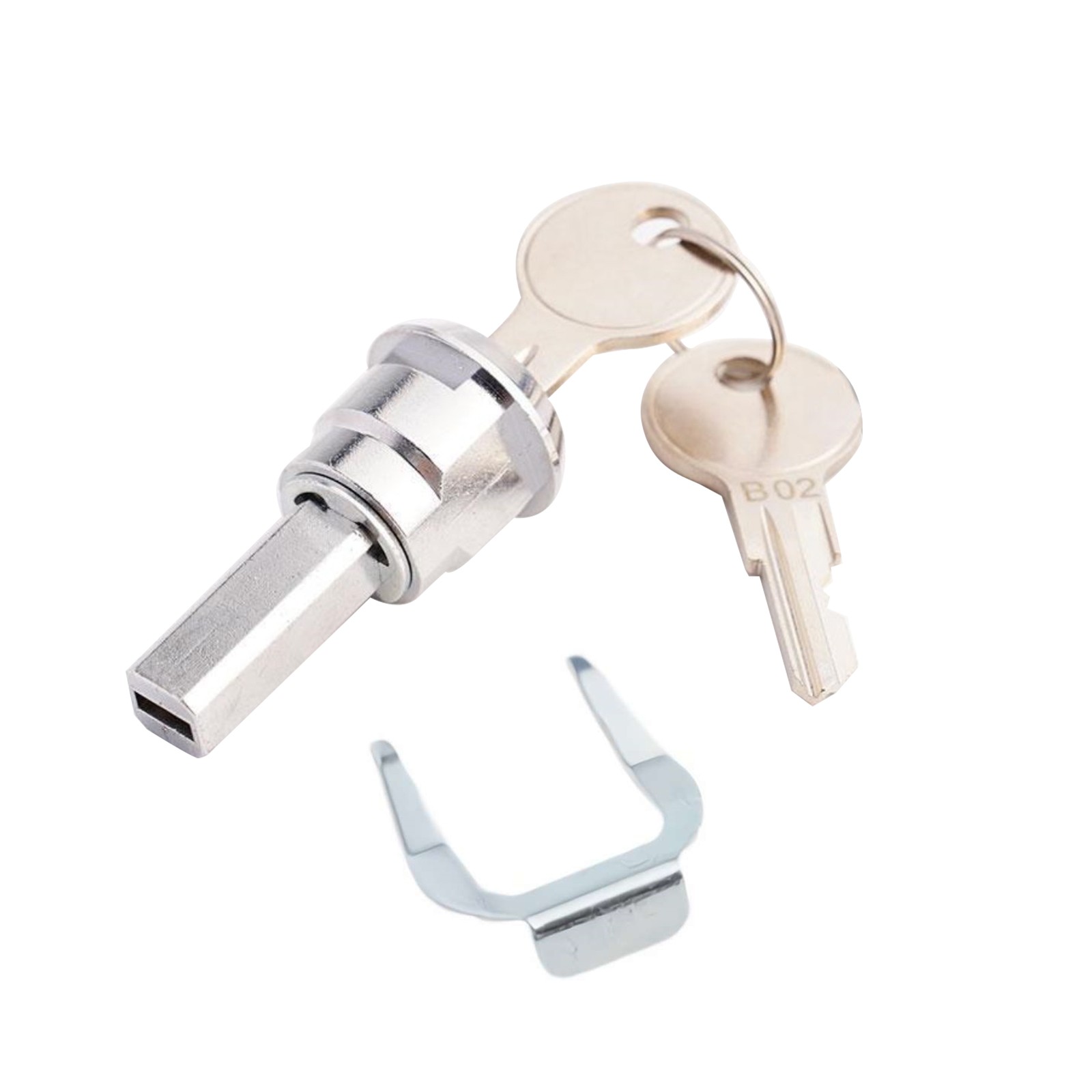 Silver Toolbox Lock For Cabinet Drawer, Universal Replacement Repair Part New