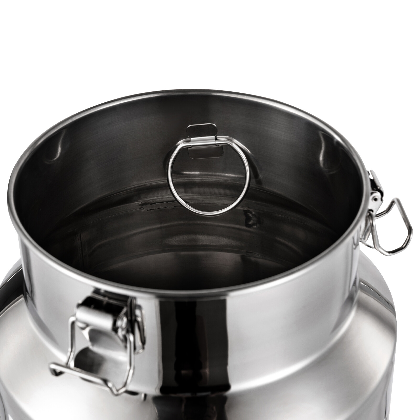 15L/3.96Gal Beverage Dispenser Stainless Steel Milk Can Milk Transport Barrel