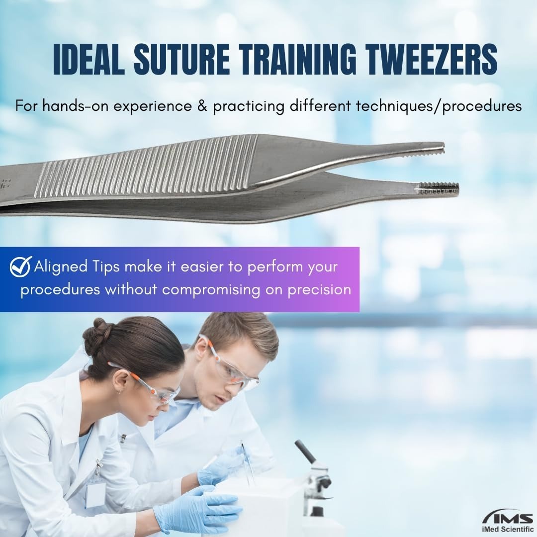 IMED SCIENTIFIC ADSON Forceps Tissue 4.75″ Stainless Steel Tweezers