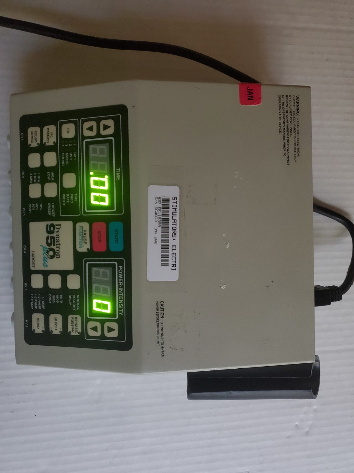 Dynatron 950 PLUS Ultrasound Stimulator DRF-100. SN#964833 POWER TESTED