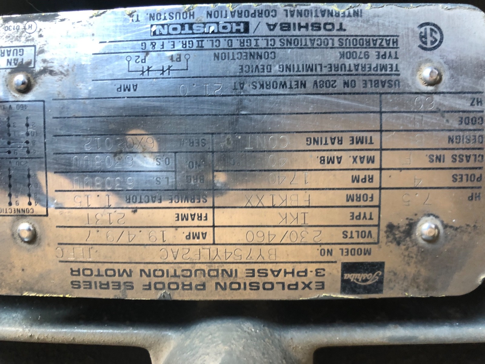hydraulic pump station Toshiba 7.5 hp 3 ph mtr. Vickers pump 5000 psi