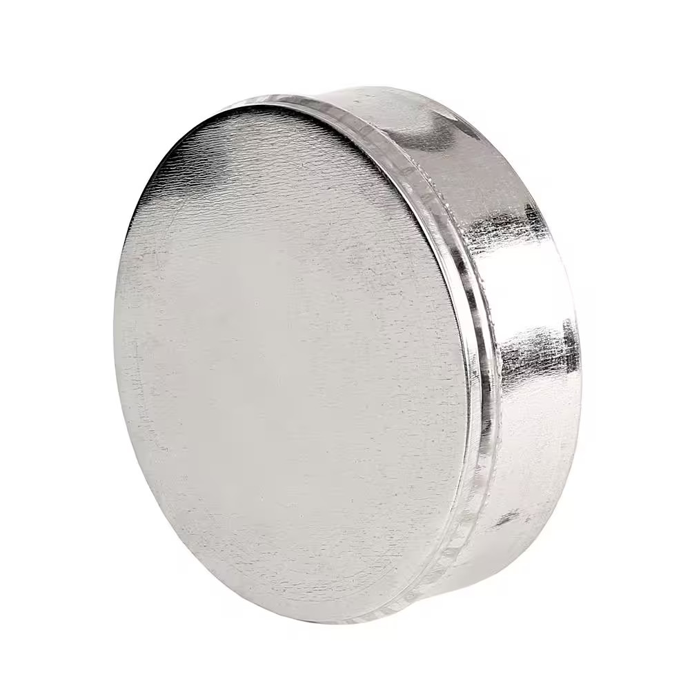 Master Flow Duct Cap 8 Inch Round HVAC Galvanized Steel Plug Vent Cover