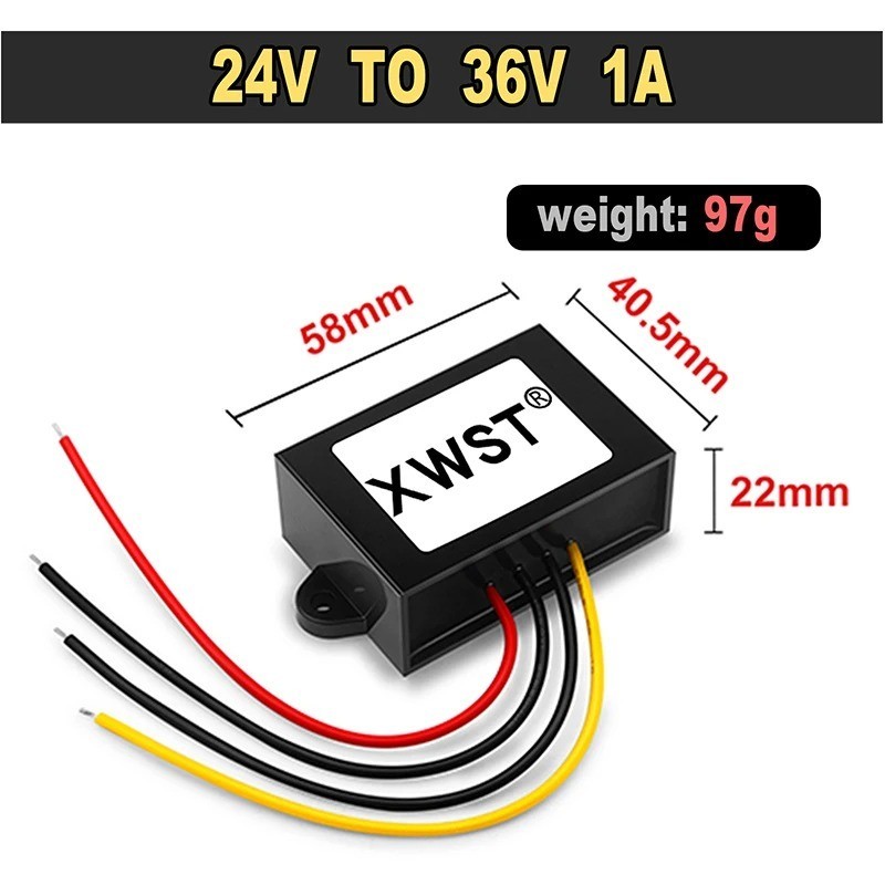 24V to 36V DC DC Step Up Boost Converter 18-35V to 36V 1A-75A Voltage Regulator